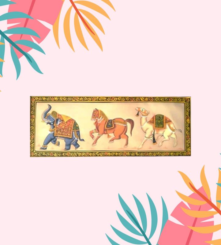 Horse Elephant Camel Fridge Magnet for Home Kitchen Refrigerator Decor | Wooden Fridge Magnet for Gifts